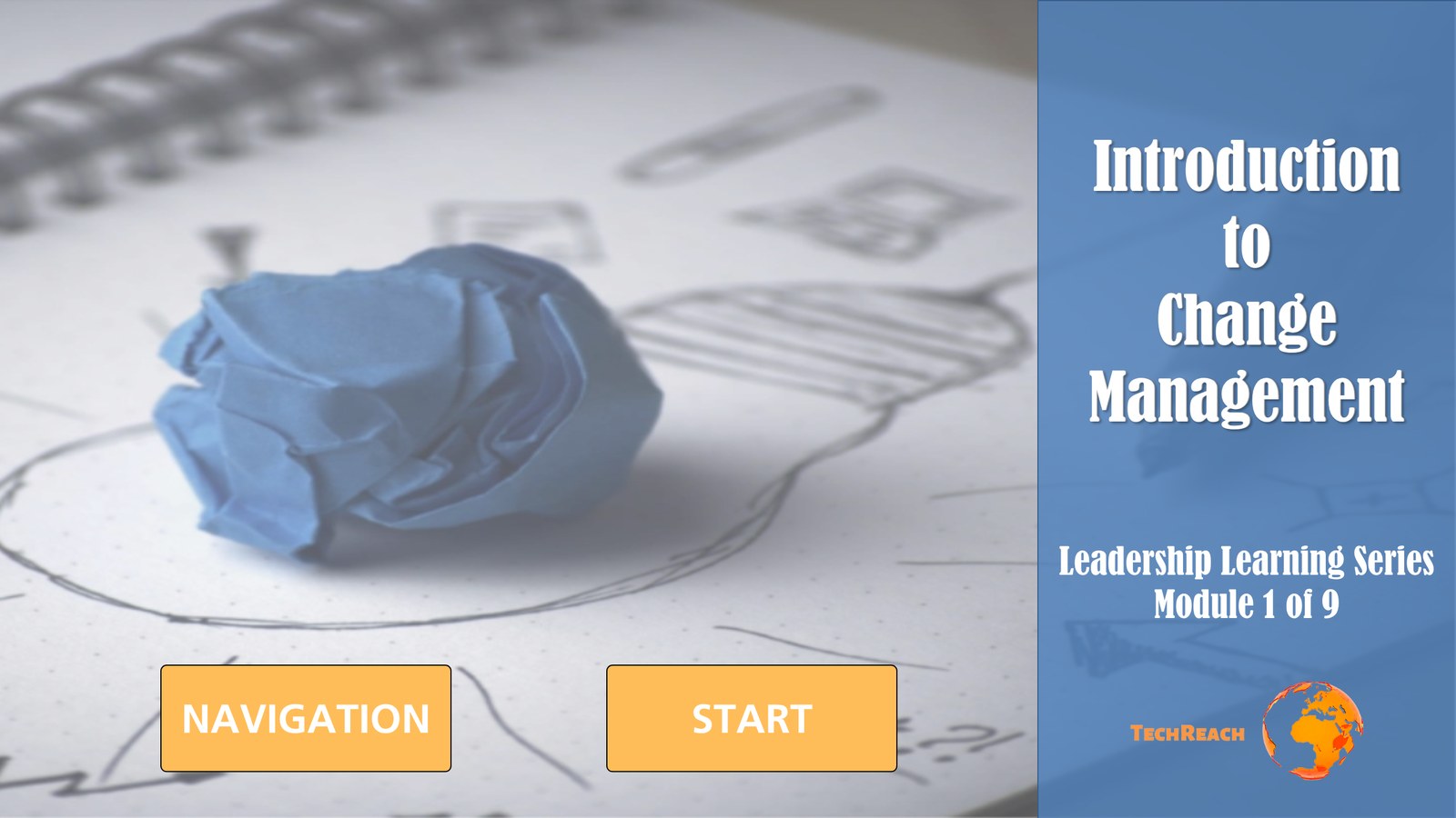 Course opening screen